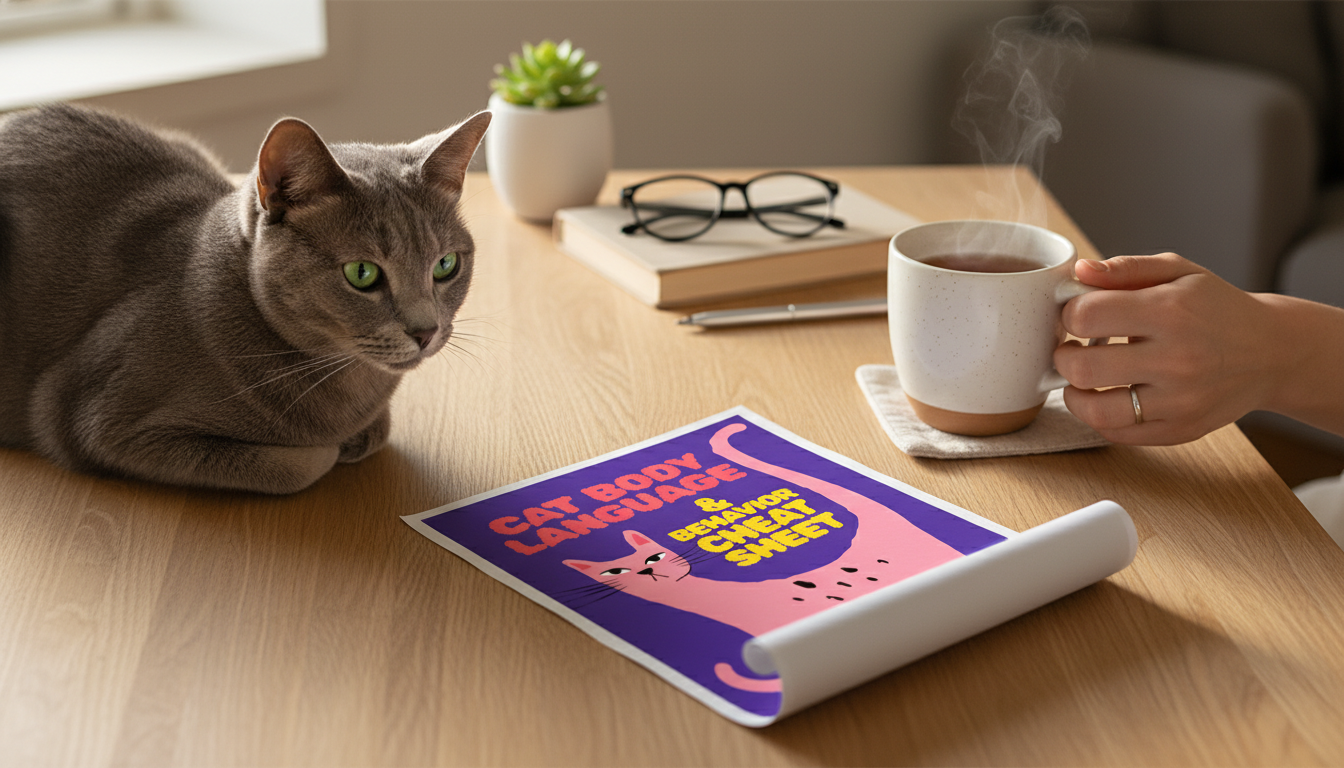 Cat Body Language Cheat Sheet: Signals, Tails & Meows